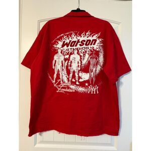 Watson Studios New York Yankees Red Graphic Short Sleeve Shirt Men's Large
